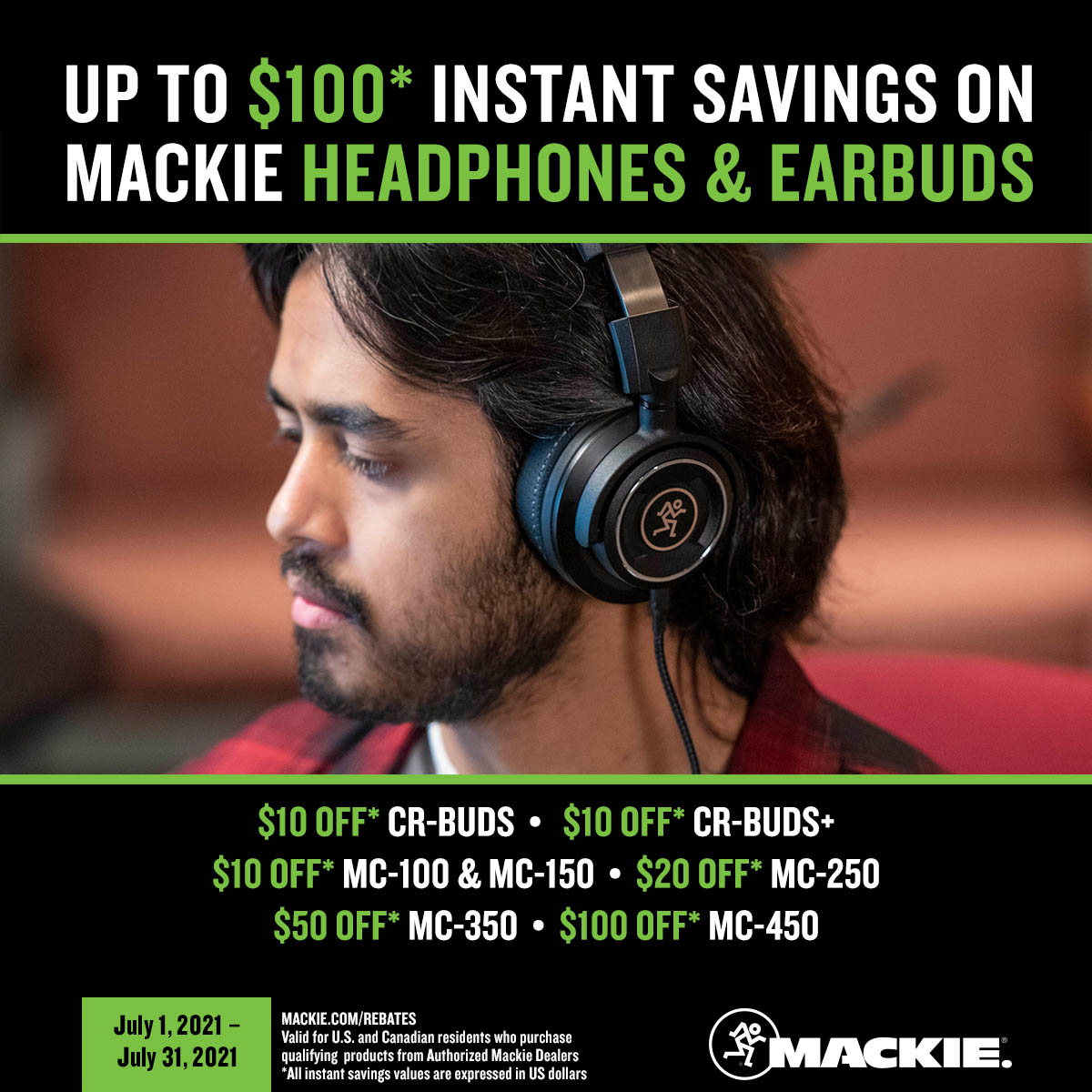 Mackie MC Headphone Series instant summer savings