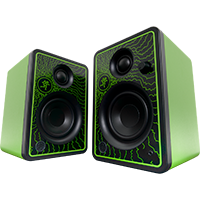 mackie cr3-x ltd edition green lightning studio speakers