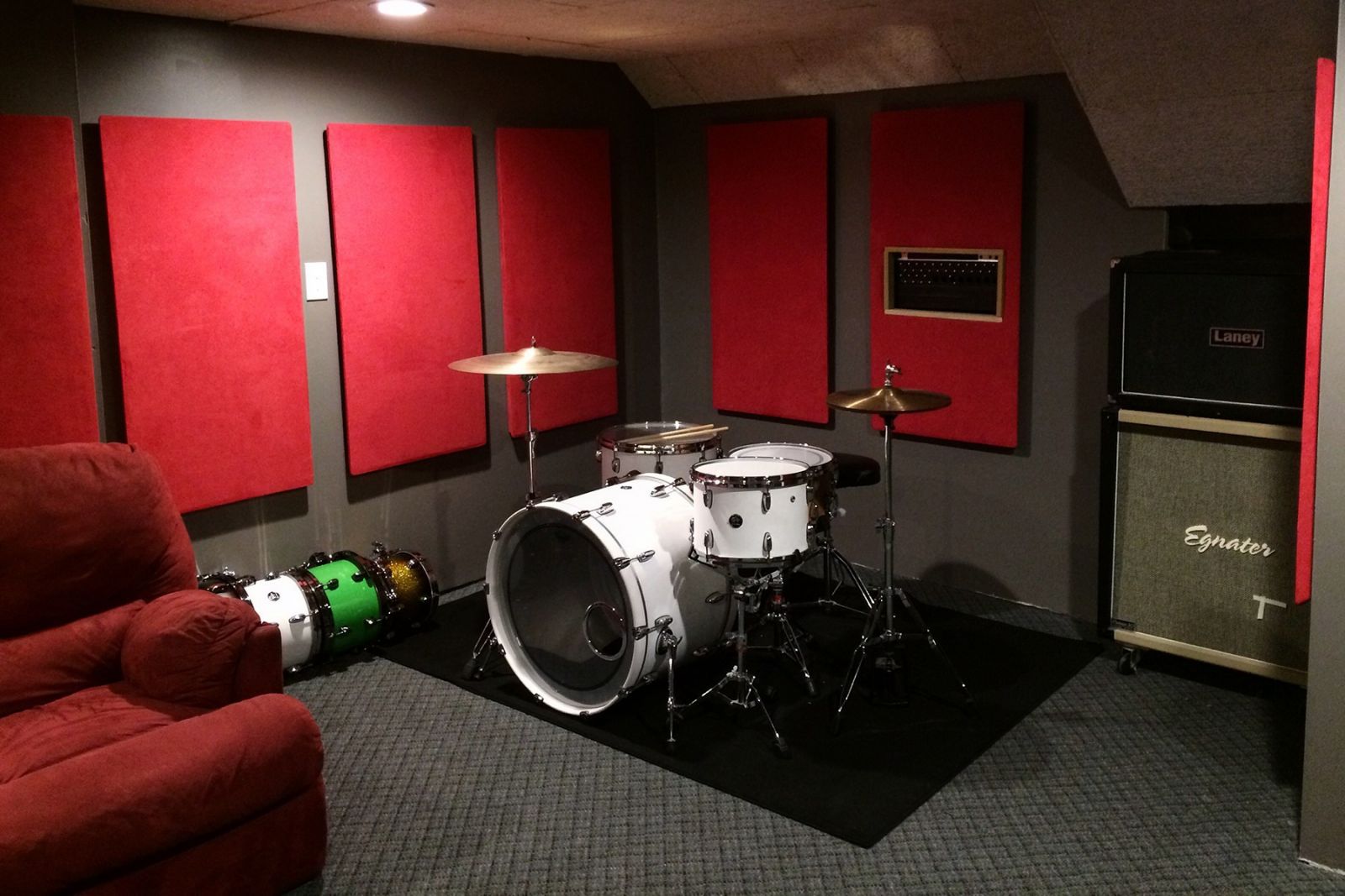 Visão geral da acústica do Mackie Studio 1