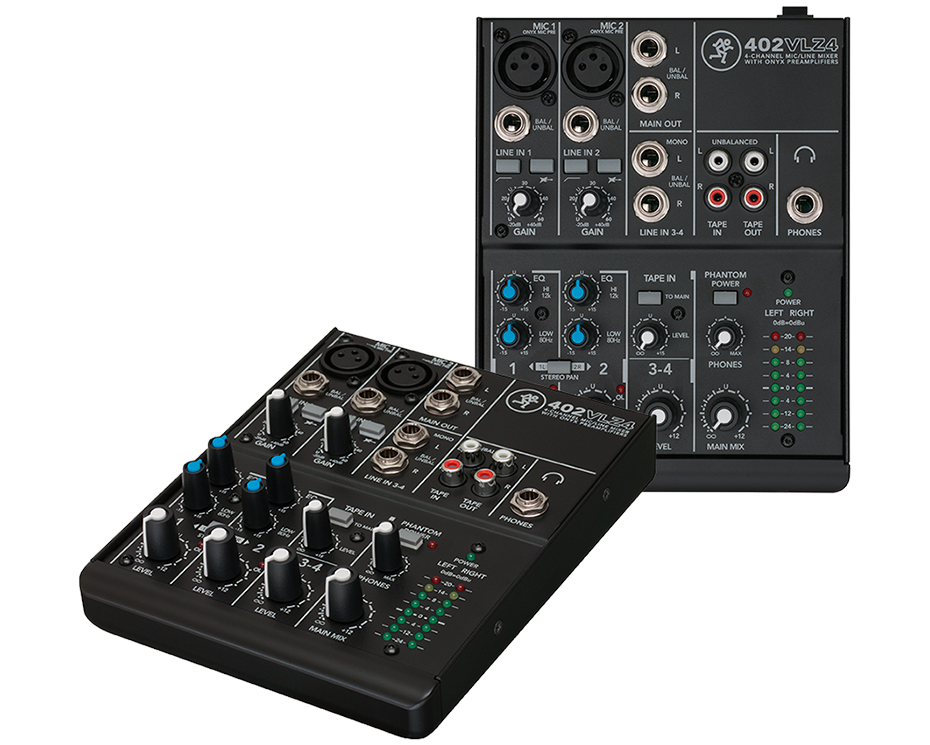 402VLZ4 4-Channel Ultra-Compact Analog Mixer | MACKIE