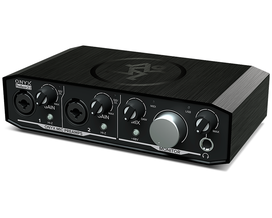 Interfaz de audio USB con Midi y 2 canales (XLR/TRS) Mackie ONYX PRODUCER  2-2 – Sonotec