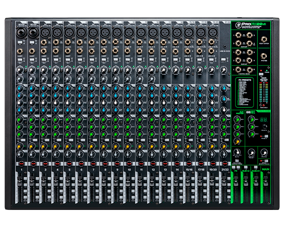 ProFX22v3 22-Channel Professional Analog Mixer with USB - MACKIE