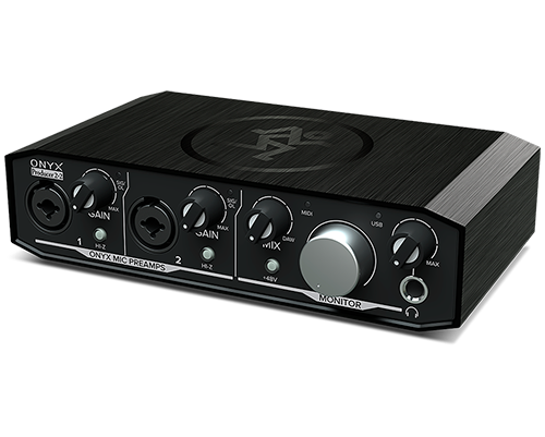 Mackie Onyx Producer Set 2x2 USB Audio Interface MIDI I/O 16 Plug Ins Kopfhörer