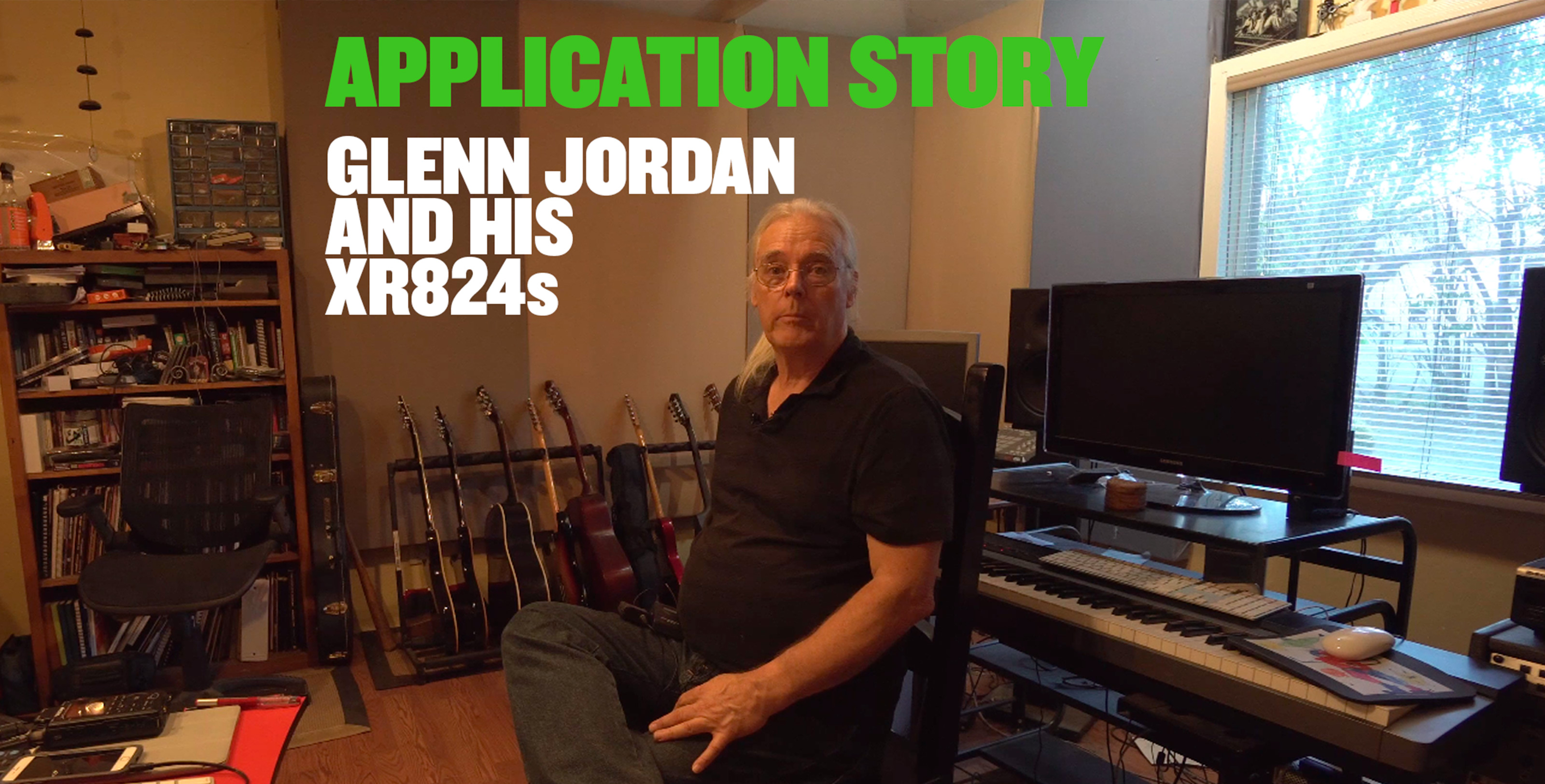 COMPOSER GLENN JORDAN MIXES IT UP WITH MACKIE XR824 MONITORS
