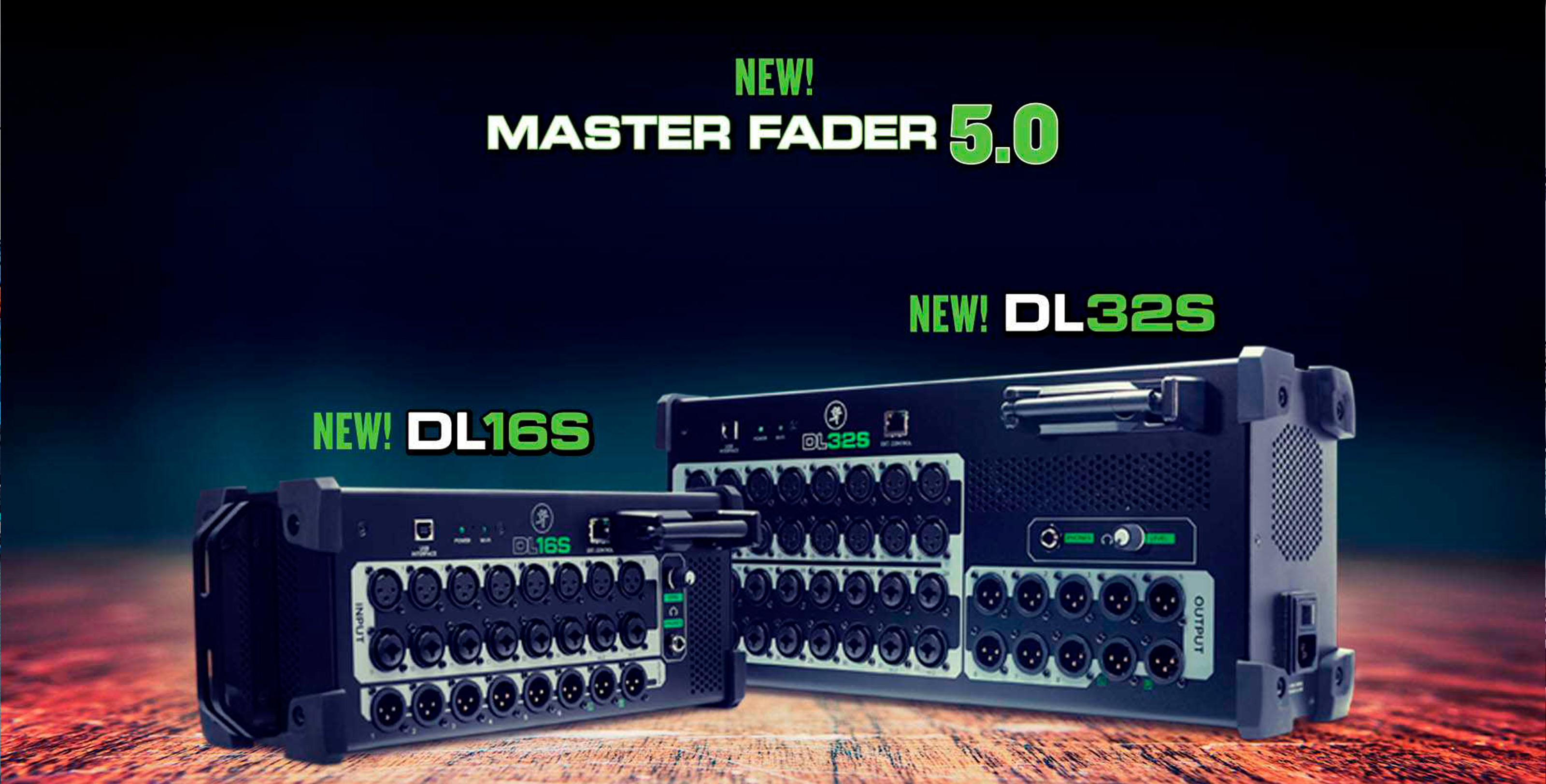 NEU! DIGITALMISCHPULTE DL32S, DL16S UND MASTER FADER 5.0