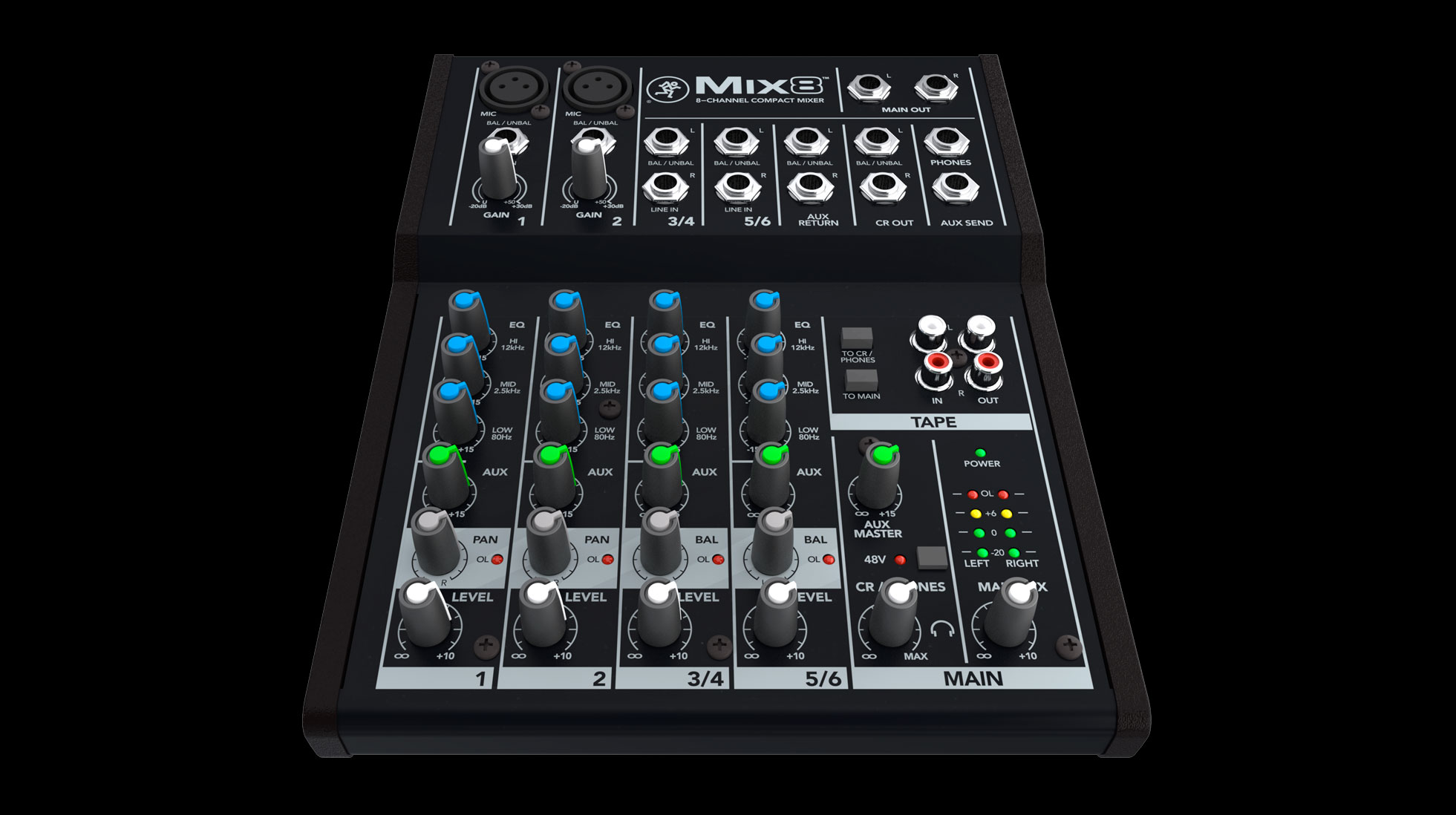 Mix8 8-Channel Compact Mixer | MACKIE