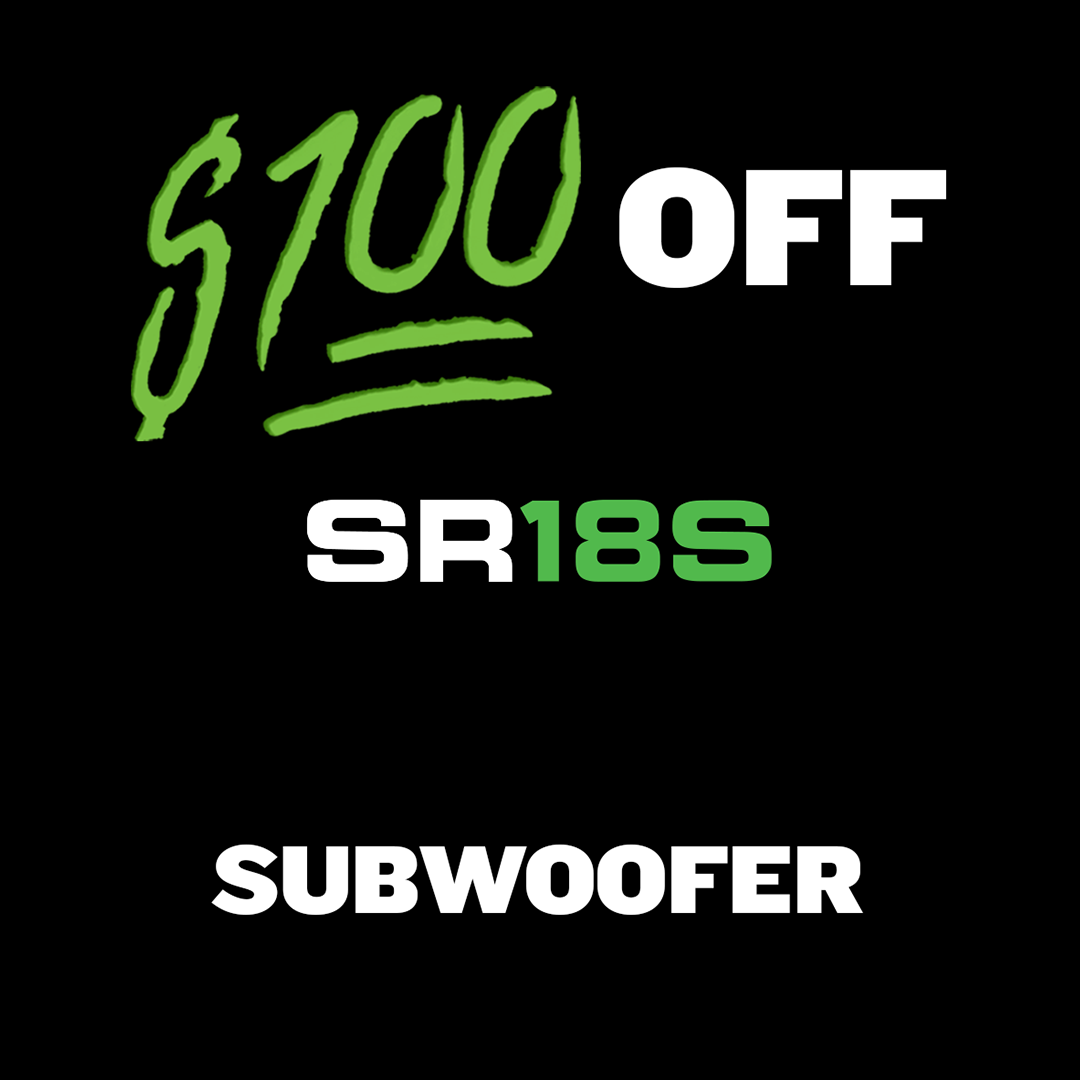 Subwoofers - $100 off